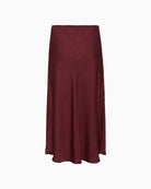 Back view of LaurinaPW skirt showing smooth drape and elastic waistband