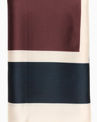 Close-up of NamiraPW scarf showing smooth texture and elegant colour combo