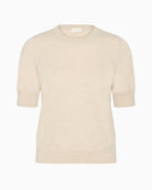Short‑sleeved wool pullover with round neckline by Part Two