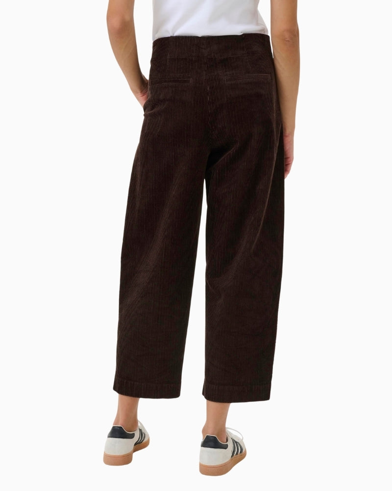Back view of Part Two Netta trousers showing faux welt pockets