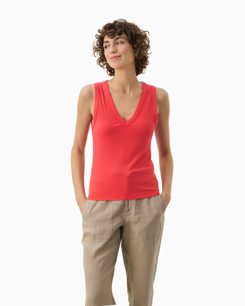 Part Two Nikkia top red front view – Áines Boutique
