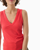 Part Two Nikkia top red V-neck detail – Áines Boutique