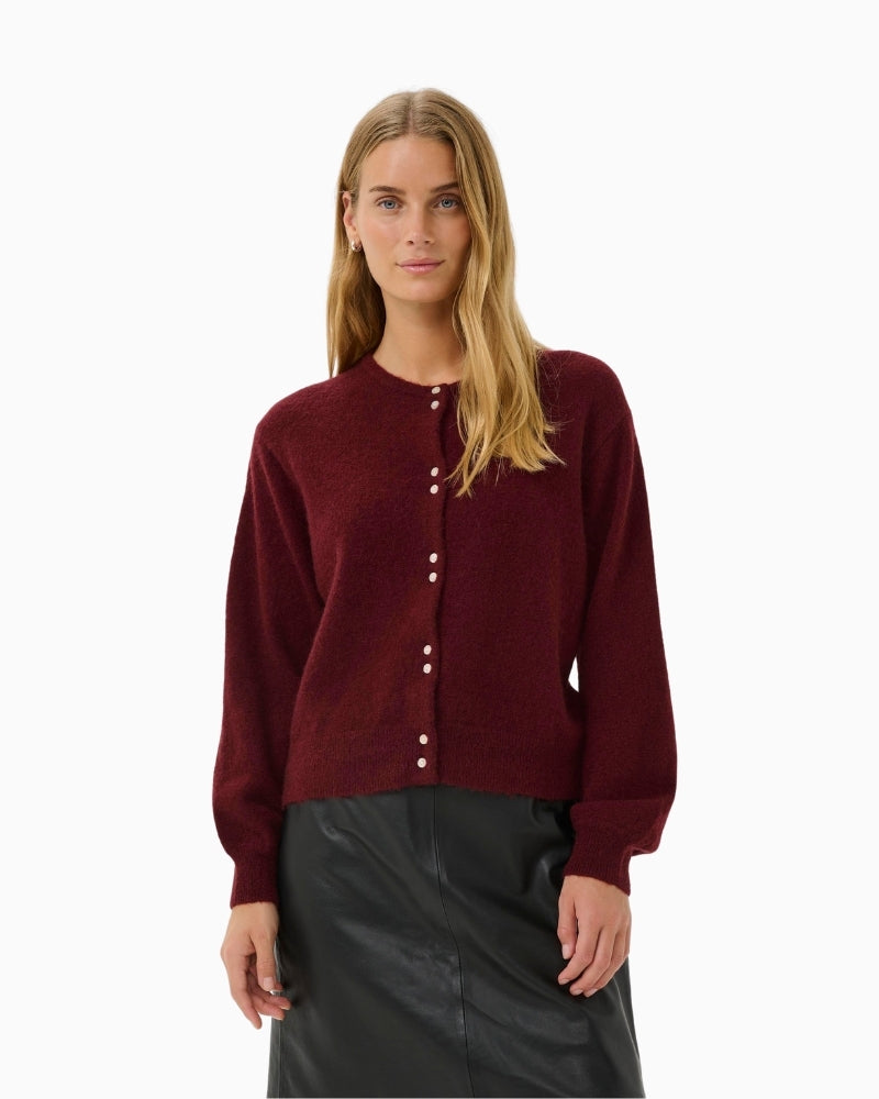 Part Two Ninell port mohair wool blend cardigan