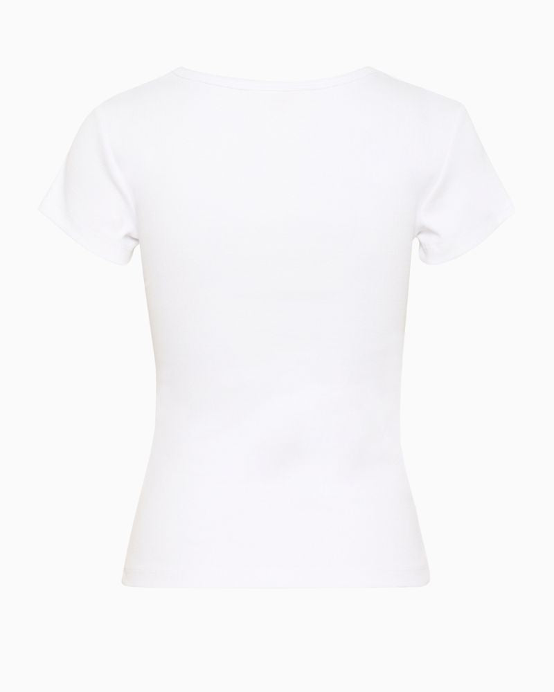 Back of Part Two RochellePW slim fit t-shirt in soft cotton with round neckline
