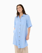 Part Two Sardia linen dress front view – Áines Boutique