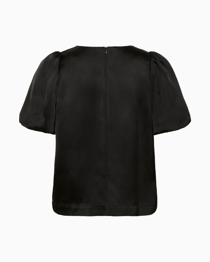 Back view of Part Two Uria top with clean seam finish