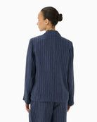 Part Two AlitaPW blazer navy back view