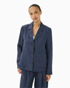 Part Two AlitaPW blazer navy front view
