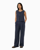 Part Two AliyaPW trousers navy full length view
