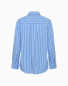 Part Two AnabellaPW Shirt Blue Stripe flat product back image