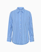 Part Two AnabellaPW Shirt Blue Stripe flat product image