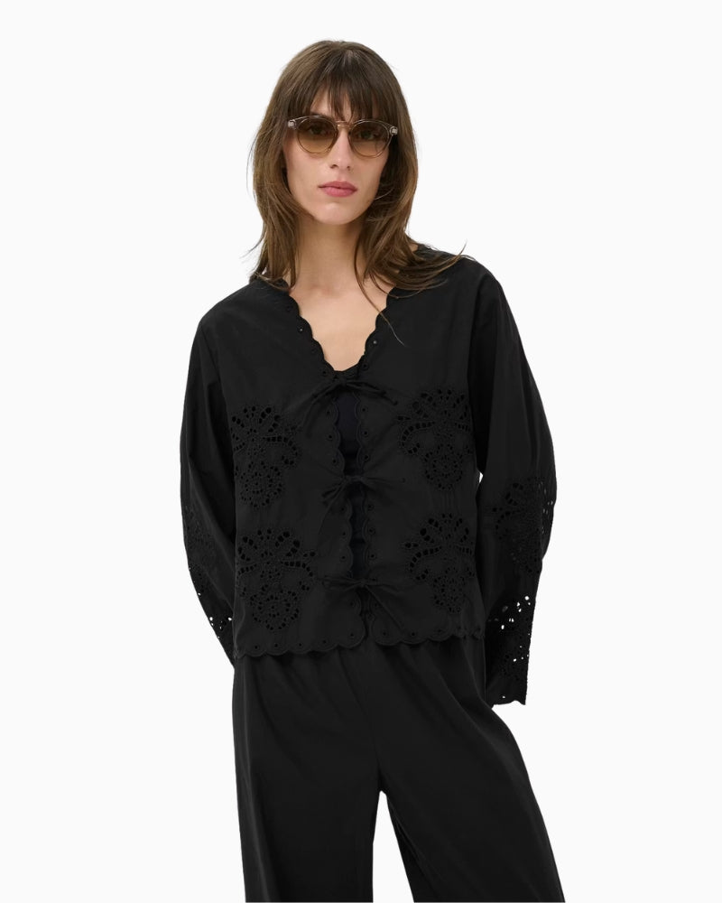 Part Two AnamariaPW Blouse in black front view
