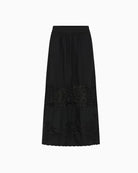 Part Two AnciaPW Skirt in black flat lay back view