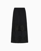 Part Two AnciaPW Skirt in black flat lay front view