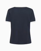 Part Two AngelitaPW T-shirt Navy Whisper White flat product back image