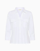 Part Two AnisePW shirt white flat lay front view