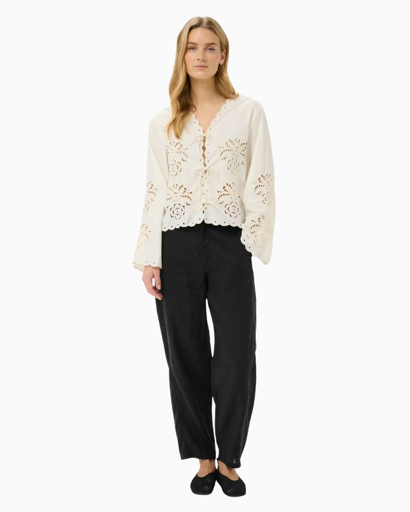 Woman wearing Part Two Atimapw Trousers front view – Áines Boutique