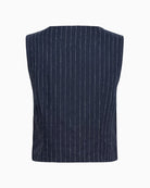 Part Two AzaniaPW Waistcoat navy flat lay back view