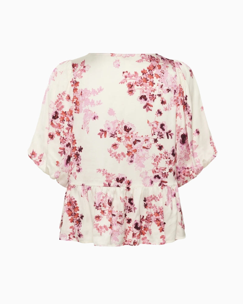 Part Two Azelia top flat lay back view