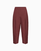 Part Two BeatrizPW Trousers in dark red flat lay