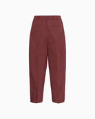 Part Two BeatrizPW Trousers in dark red flat lay back view