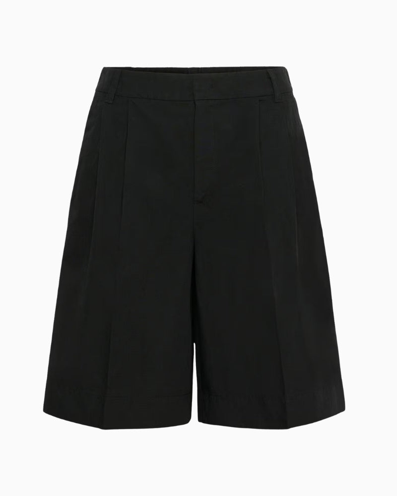 Part Two BenediktePW Shorts in black flat lay front view