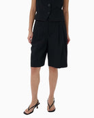 Part Two BenediktePW Shorts in black front view