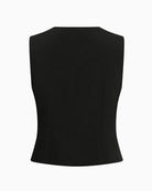 Part Two BenittaPW Waistcoat black back view