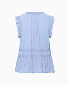 Part Two BernadetePW Blouse in blue back view