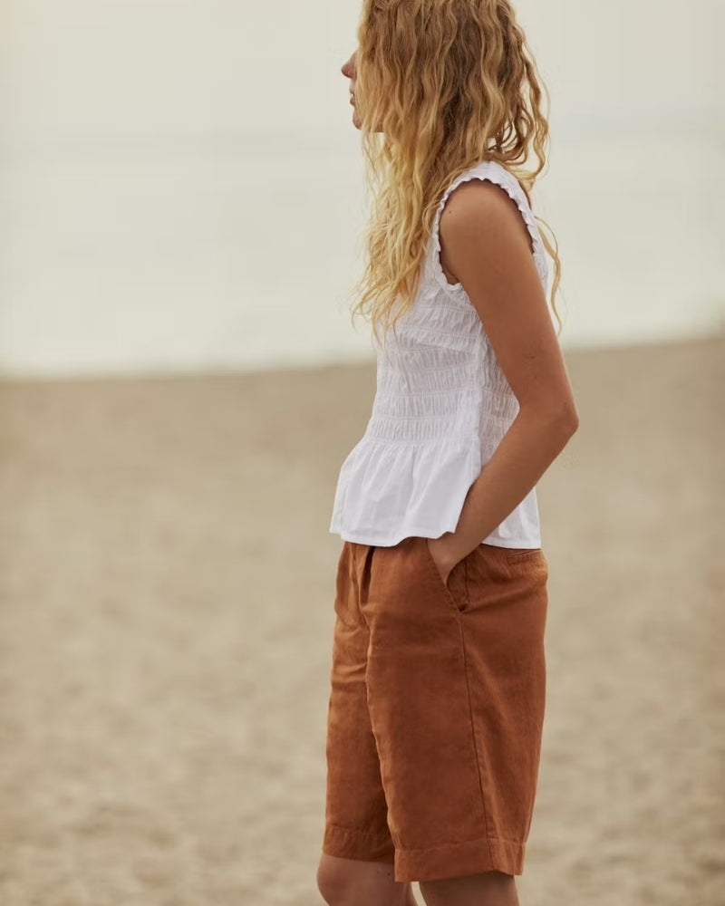 Part Two Bernia Shorts in brown side view