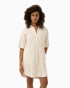 Part Two BerritPW Dress in Natural button front detail