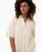 Part Two BerritPW Dress in Natural collar detail