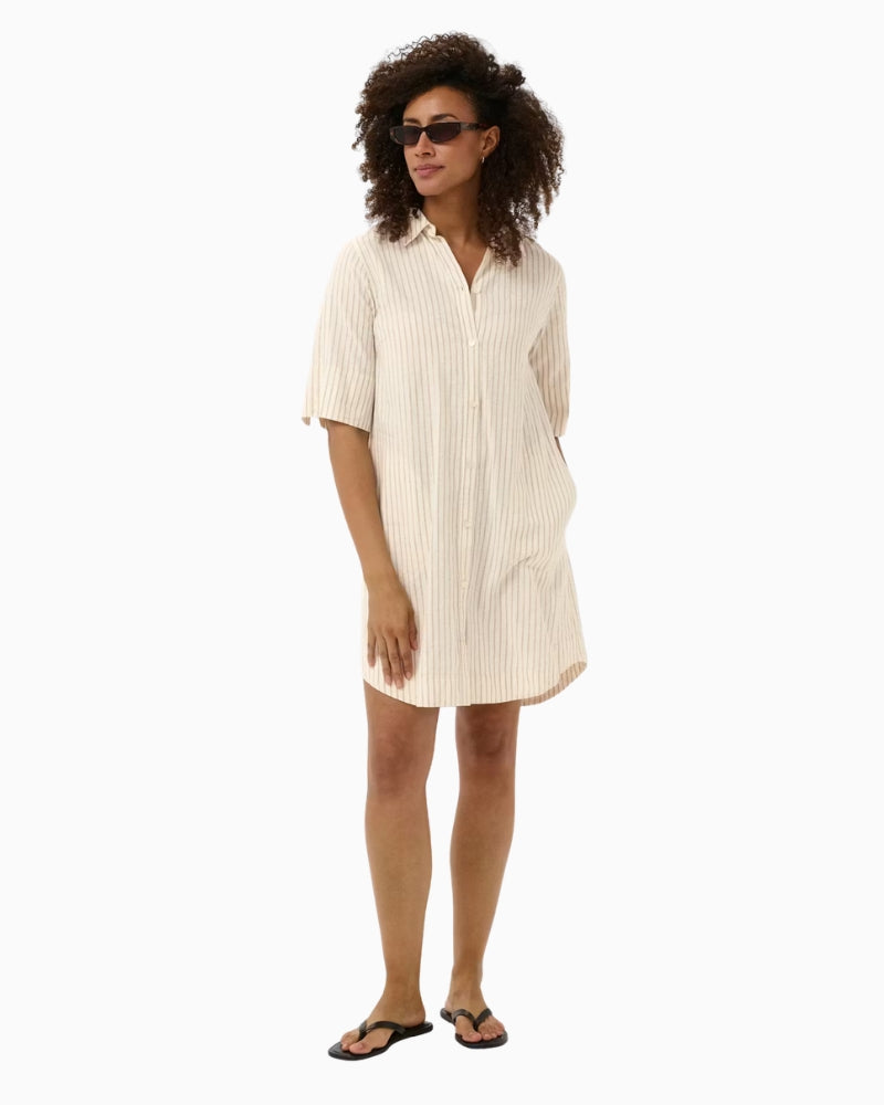 Part Two BerritPW Dress in Natural front view