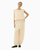Part Two BerthinePW Top in beige front view