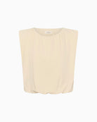 Part Two BerthinePW Top in beige front view