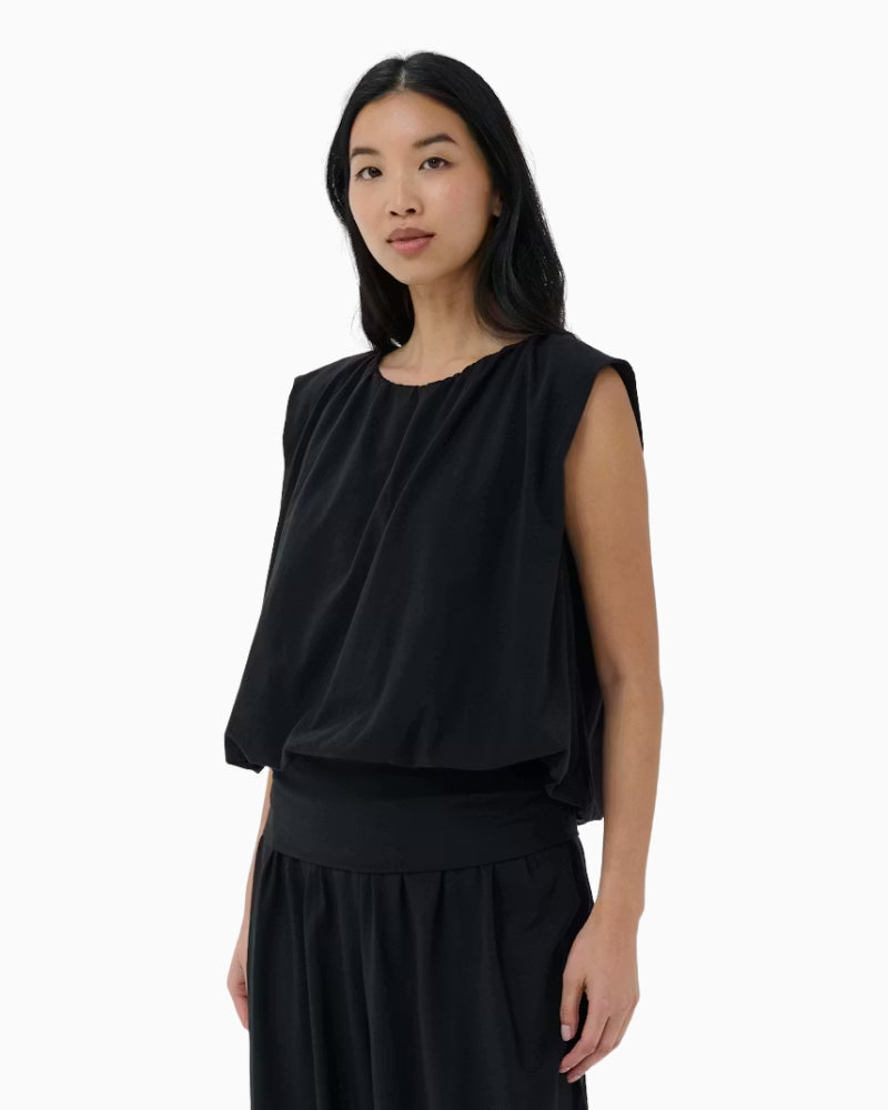 Part Two BerthinePW Top in black front view