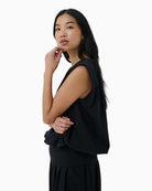Part Two BerthinePW Top in black side view