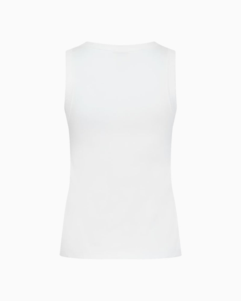 Part Two BessyPW Top in white back flat view
