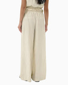 Part Two BianaPW Trousers in cream black back view