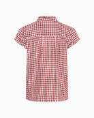 Part Two BjankaPW Blouse in Dark Red check back view