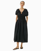 Part Two BodillaPW Dress in black front view
