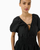 Part Two BodillaPW Dress in black neckline detail