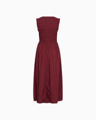 Part Two BorgnettePW Dress in dark red back view
