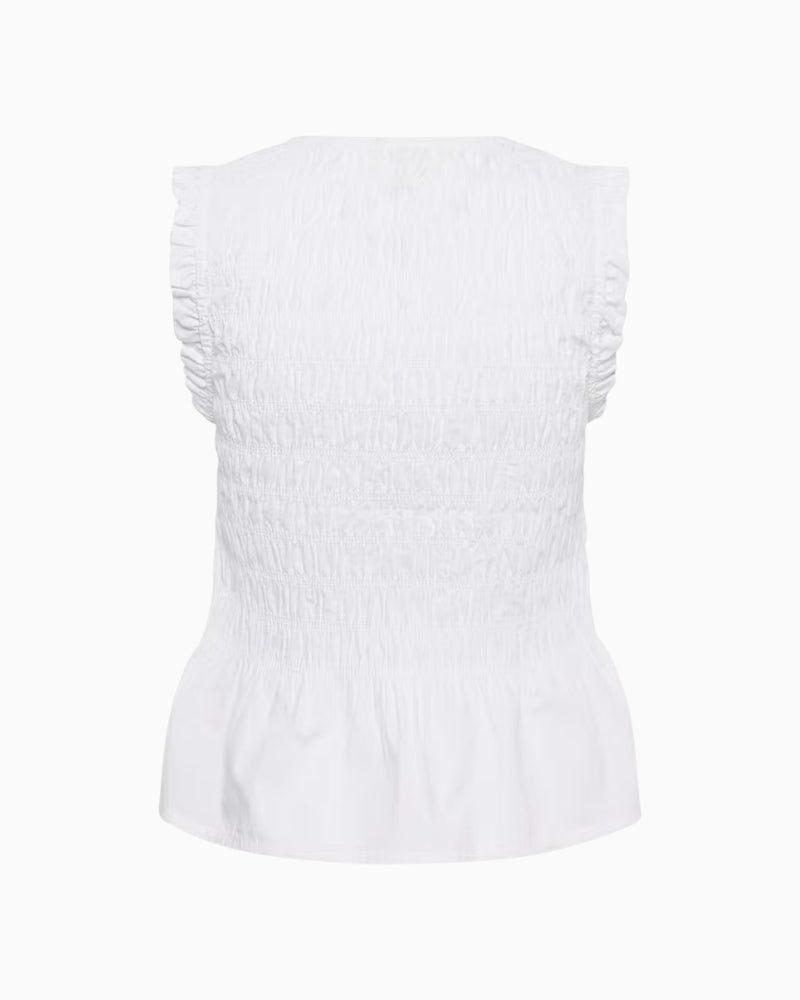Part Two BorgnyPW Top in White back view