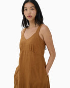 Part Two BotillePW Dress in tan neckline detail