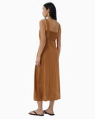 Part Two Botille Dress in tan back view