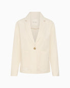 Part Two BriddiPW Casual Jacket cream front view