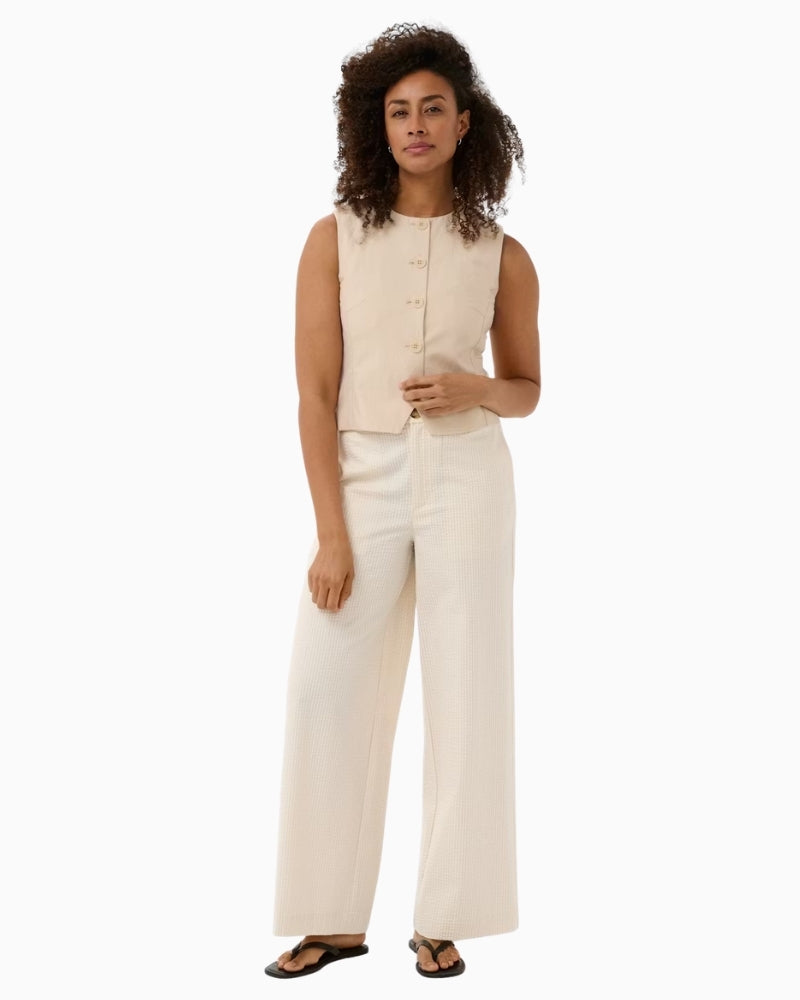Part Two Brita Trousers in cream model full length view