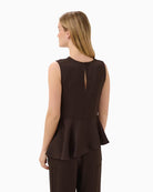 Part Two CamdenPW Top in Brown back lookbook view