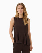 Part Two CamdenPW Top in Brown front lookbook view